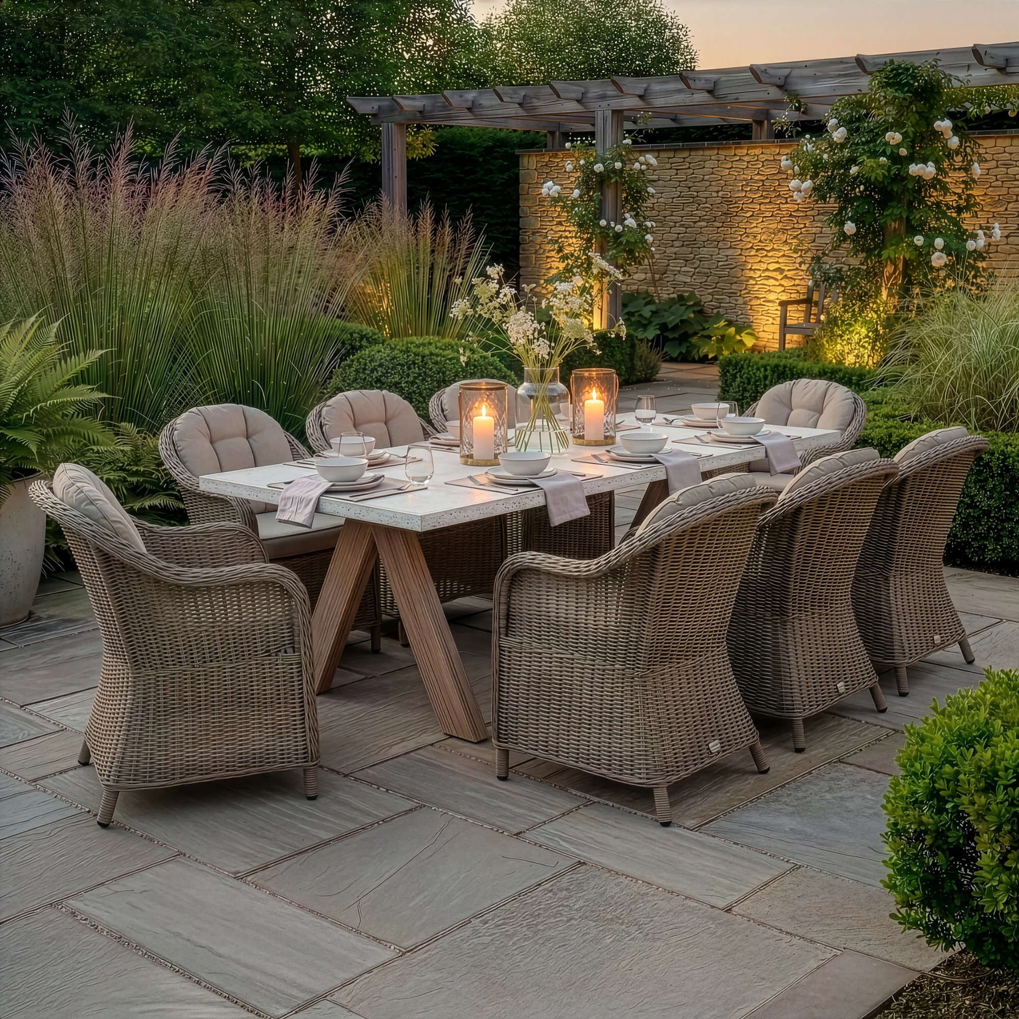 A Antigua 8 Seat Rectangular Dining Set - Image 3