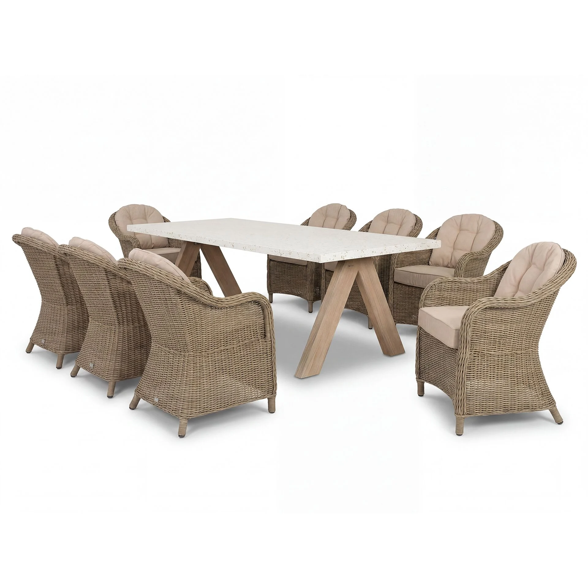 A Antigua 8 Seat Rectangular Dining Set - Image 9